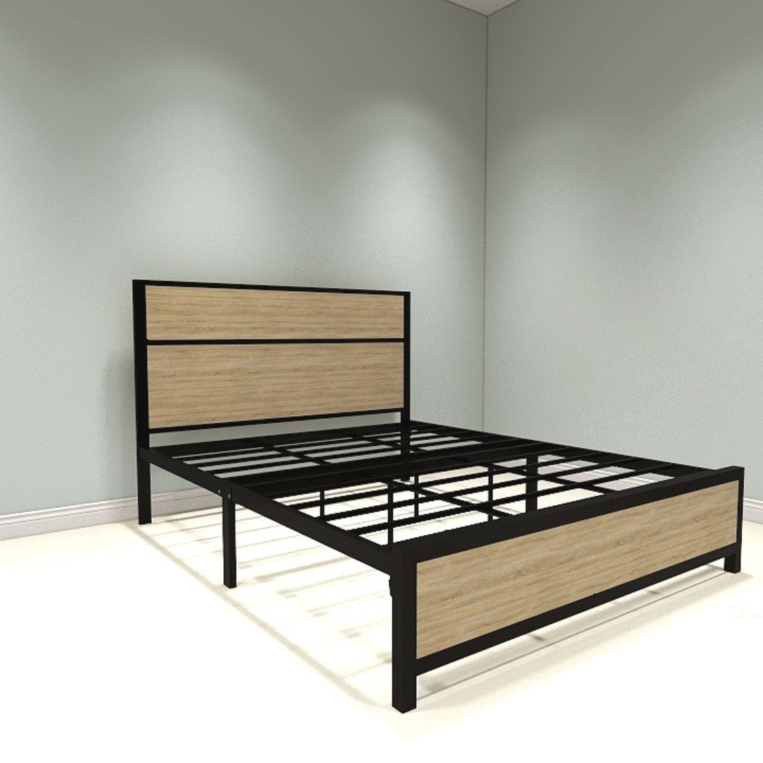 HILTON v1 Single Metal Bed Frame Astro Foam