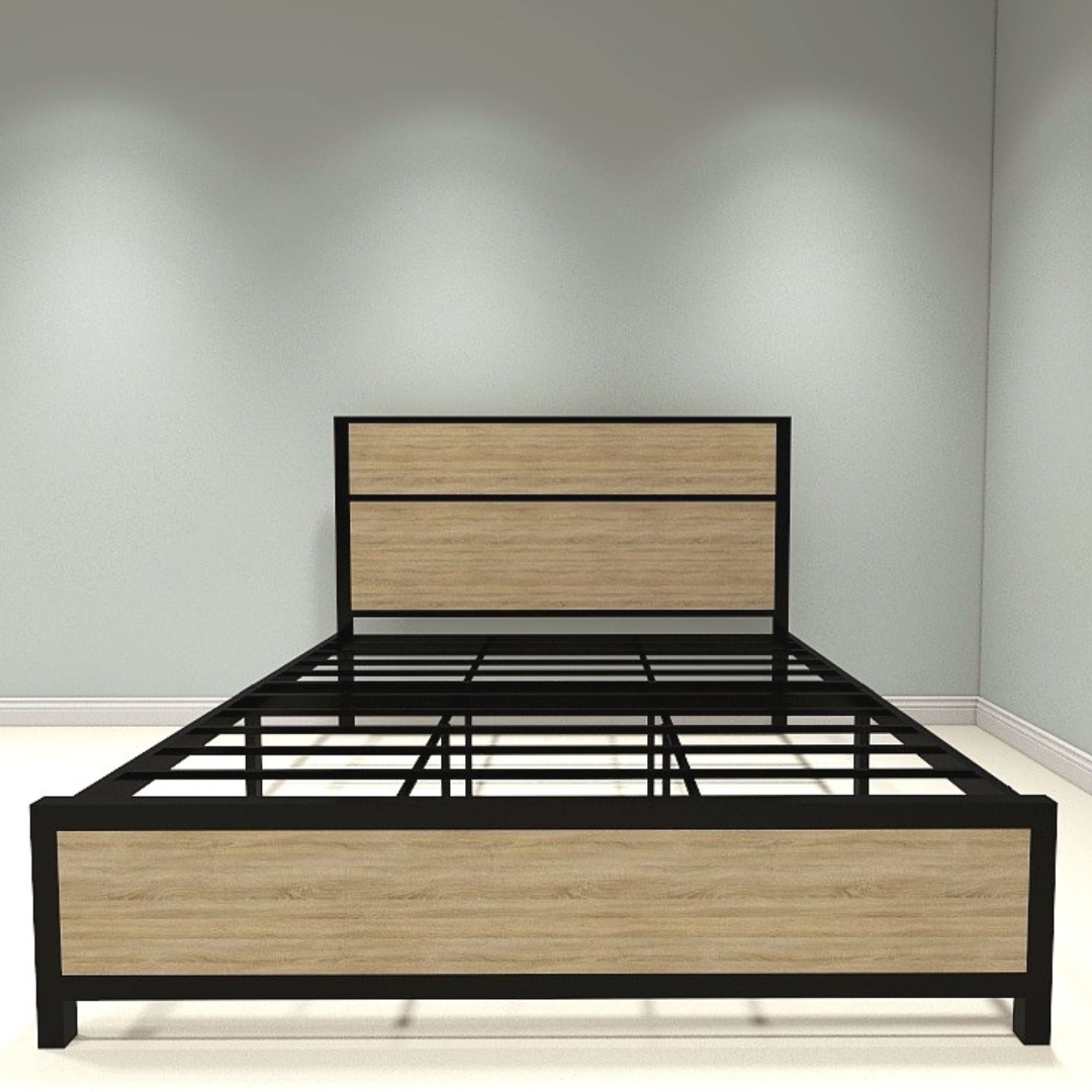 HILTON v1 Single Metal Bed Frame Astro Foam